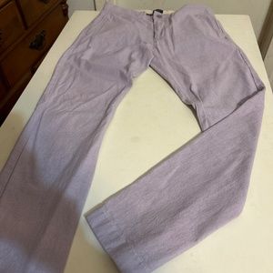 J Crew beautiful PURPLE chino pants in 484 slim stretch chino pants.